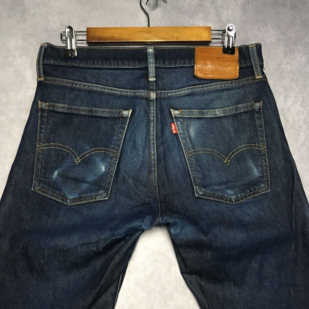 Levis Men 510 Skinny Fit Blue Jeans size 31x32 Premium Big E Stretch Denim Pants